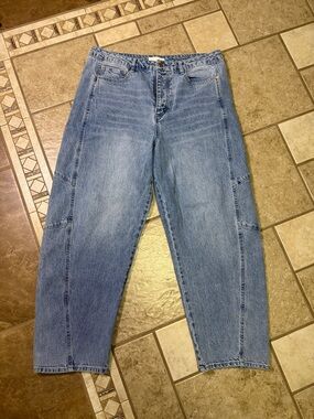 Habitual Light Wash Relaxed Fit barrel Denim Jeans